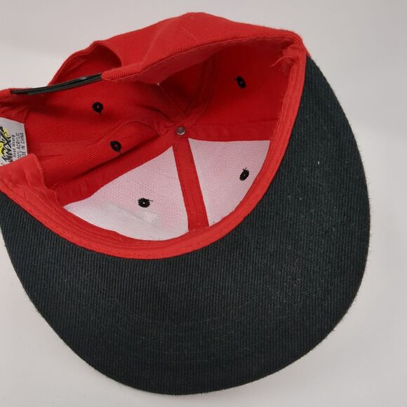 Las Vegas LV Snapback Hat Red One Size Embroidered Colorblock Jinx - Picture 6 of 8